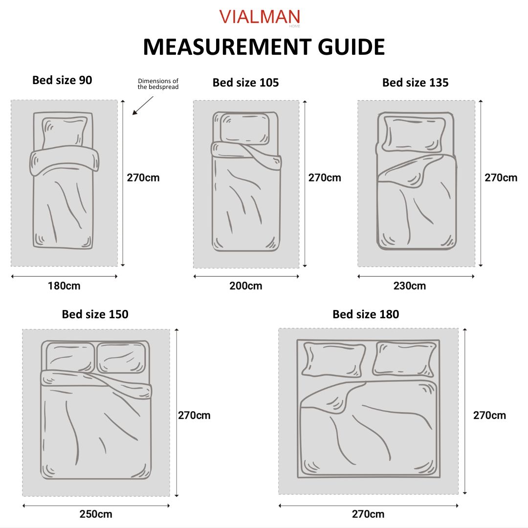 Vialman Home Textile quilt sizes guide