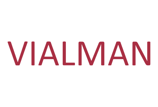 Logotipo Vialman Home Textil rojo